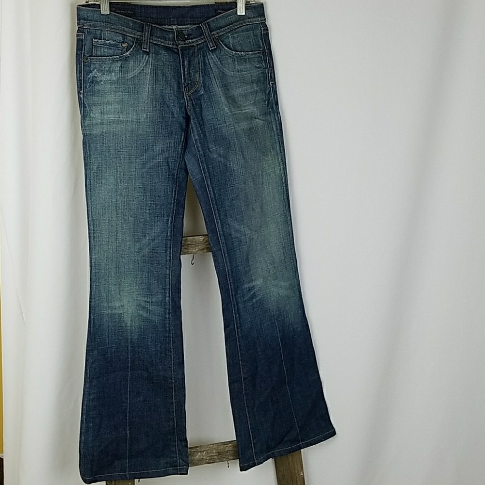 Citizens Of Humanity Coh Women 28 Ingrid Low Waist Flare Dark Wash Jeans Hippie